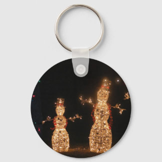 Lichte Snowmen Sleutelhanger
