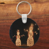 Lichte Snowmen Sleutelhanger (Voorkant)