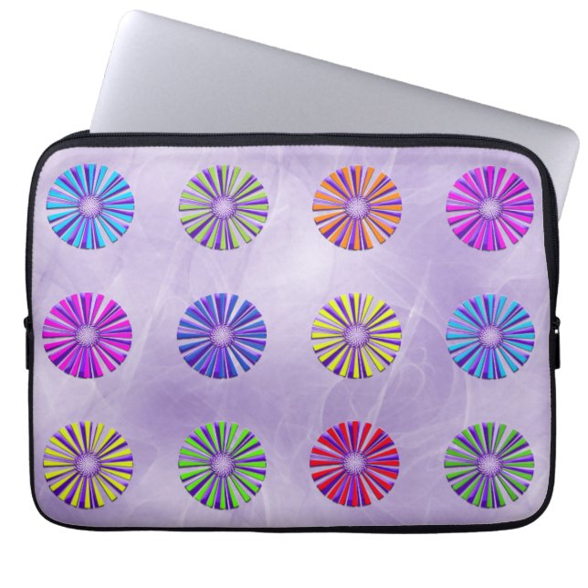 Lichte stralen laptop sleeve (Voorkant)