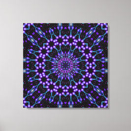 Lichte structuren Mandala Canvas Afdruk