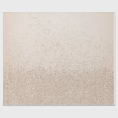 Lichte Taupe Nep Glitters Cadeaupapier (Vlak)