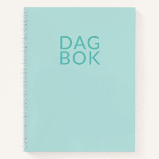 Lichte Teal Dagboek Notitieboek