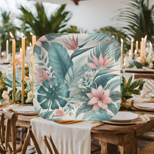 Lichte Tropische Essence Papieren Borden Bordje