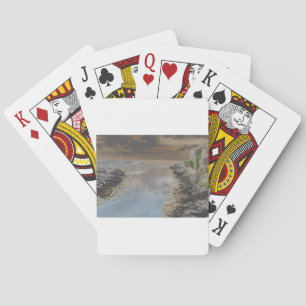 Lichte vestiging in Cascais, Portugal Pokerkaarten