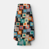 Lichte vierkantjes op donker flesjeskoeler (Voorkant)