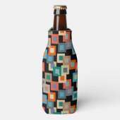 Lichte vierkantjes op donker flesjeskoeler (Fles Voorkant)