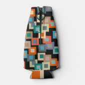 Lichte vierkantjes op donker flesjeskoeler (Achterkant)