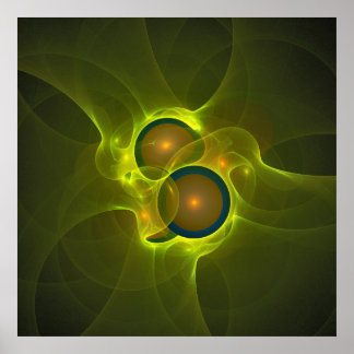 'Lichte vlam Abstract 110' Poster