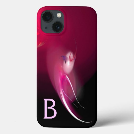 LICHTE VOGELS / PINKFUCHSIA ZWART ABSTRACTE MONOGR Case-Mate iPhone CASE (Achterkant)