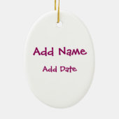 Lichte vrouwen Discus Keramisch Ornament (Achterkant)