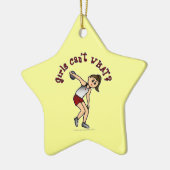 Lichte vrouwen Discus Keramisch Ornament (Links)