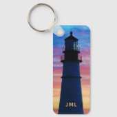 Lichte vuurtoren van Portland Head Sleutelhanger (Voorkant)