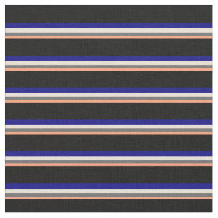Lichte zalm, dim Grey, Bisque, Blue en Black Stof