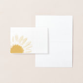 lichte zonnebloem folie kaarten (Display)