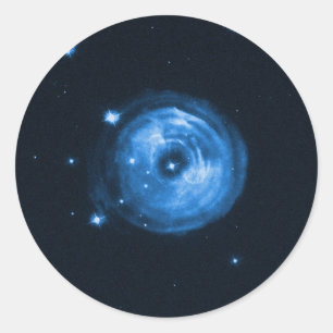 Lichtecho van ster V838 Monocerotis Ronde Sticker