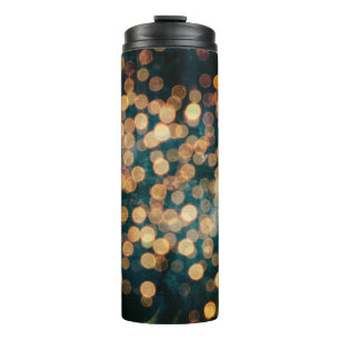 lichten backgrondabstract, achtergrond, zwart, ond thermosbeker