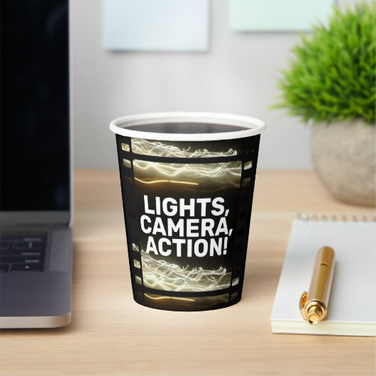 LICHTEN, CAMERA, ACTIE! PAPIEREN BEKERS (Insitu)