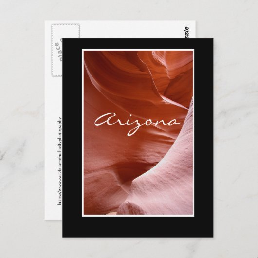 Lichten en lijnen in het canyon, Arizona Briefkaart (Voorkant / Achterkant)