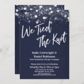 Lichten getextureerd We hielden de 'Knot Navy Rece Kaart (Voorkant / Achterkant)