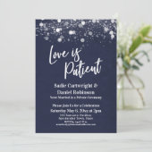 Lichten Getextureerde Liefde is Geduldig Marine On Kaart (Staand voorkant)