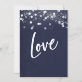 Lichten Getextuurde Liefde is Geduldig Marine Ontv Kaart (Achterkant)