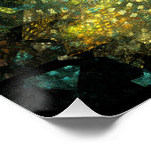 Lichten in de Abstracte kunstwerken van de stad Perfect Poster (Hoek)