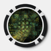 Lichten in de Abstracte kunstwerken van de stad Poker Chips (Achterkant)
