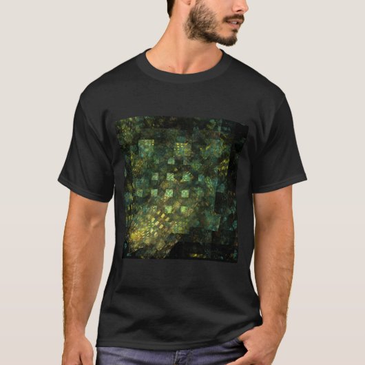 Lichten in de Abstracte kunstwerken van de stad T-shirt (Voorkant)