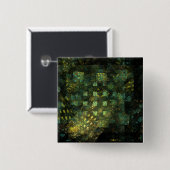 Lichten in de City Abstract Art Button (vierkant) (Voorkant /achterkant)