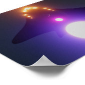 Lichten in de lucht - Sci-Fi Ship Poster (Hoek)