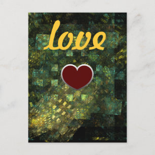Lichten in het City Love Briefkaart