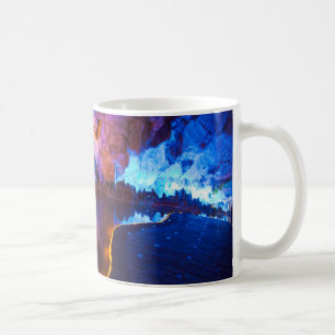 Lichten in Reed Flute Cave, China Koffiemok