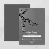 Lichten metselaar pot bruiloft RSVP kaarten Kaartje (Voorkant / Achterkant)