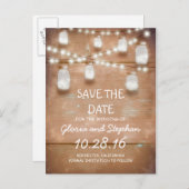 lichten & metselaarskruiken SAVE THE DATE briefkaa Aankondigingskaart (Voorkant / Achterkant)