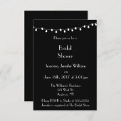 Lichten Moderne Bridal Shower Invitations Kaart (Voorkant / Achterkant)