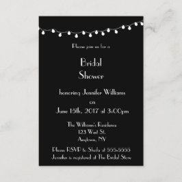 Lichten Moderne Bridal Shower Invitations Kaart
