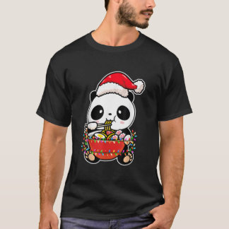 Lichten Panda Draagt Kawaii Panda T-shirt