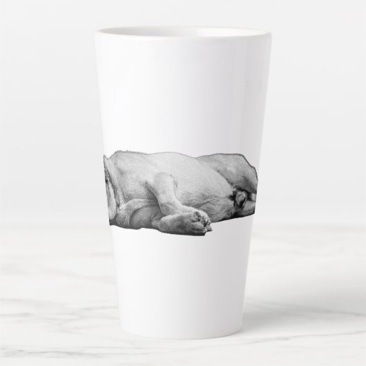 Lichten uit, huis bewaard latte mok (Voorkant)