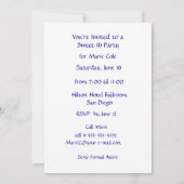 Lichten van Broadway Marquee Sweet 16 -  Kaart (Achterkant)