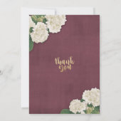 lichten van het Koord van de Hydrangea hortensia's Kaart (Achterkant)