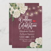 lichten van het Koord van de Hydrangea hortensia's Kaart (Voorkant / Achterkant)