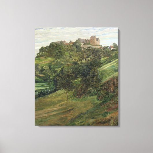 Lichtenberg Castle in Odenwald, 1900 Canvas Afdruk (Voorkant)