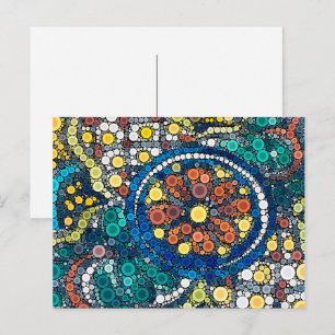 lichtend artistiek zuidwestelijk aardeblauw briefk briefkaart