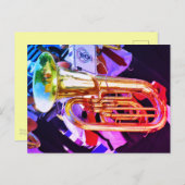 Lichtend Tuba met perspectief Briefkaart (Voorkant / Achterkant)