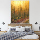 Lichtende bomen staande fantasie landschap canvas afdruk (Insitu (Slaapkamer))
