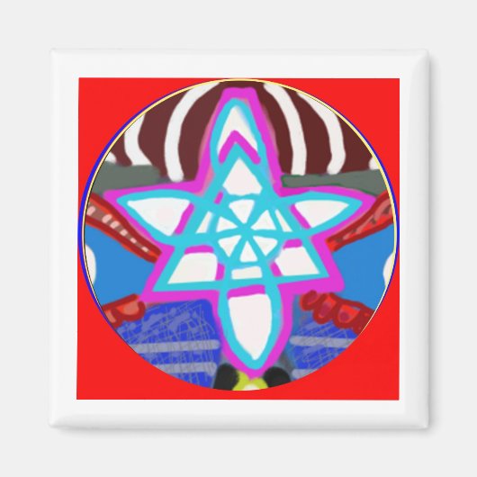 Lichtende ster - Karuna Reiki NOSA Magneet (Voorkant)