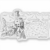 Lichtenstein Castle Sticker (Voorkant)