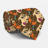 lichtenstein pop stropdas (Opgerold)