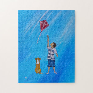Lichter dan lucht Schilderij van Alfred Fox Legpuzzel