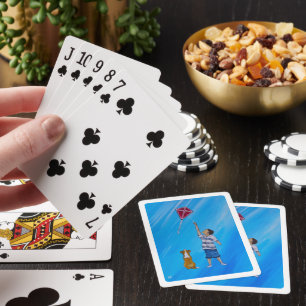 Lichter dan lucht Schilderij van Alfred Fox Pokerkaarten